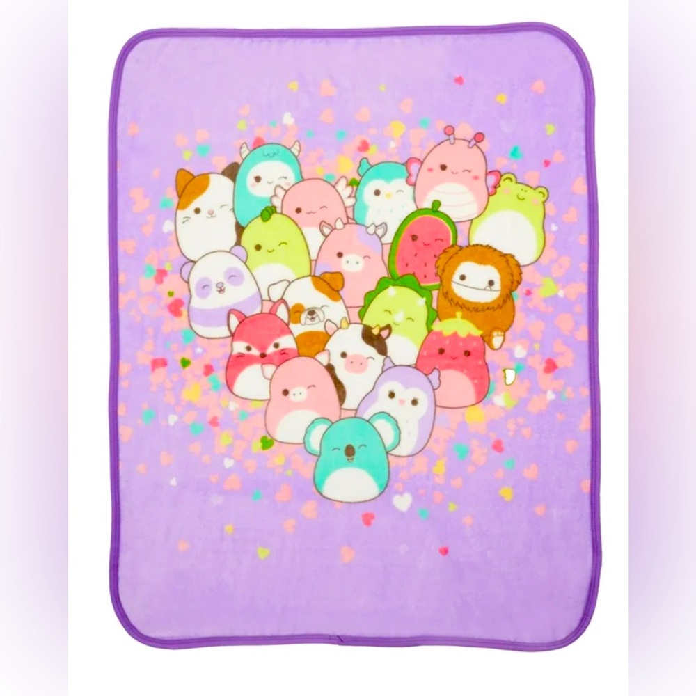 Squishmallows Kids Silky Soft Plush Throw